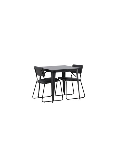 Matgrupp Tempe med Kenth matstolar, 80 × 80 cm