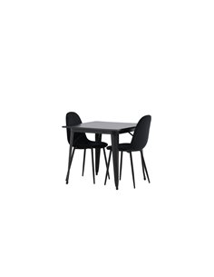 Matgrupp Tempe med Polar matstolar, 80 × 80 cm 2