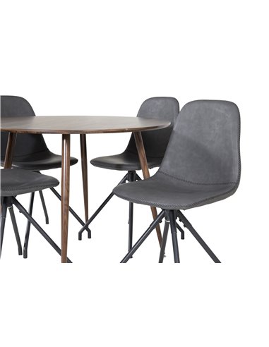 Matgrupp Plaza med Polar matstolar