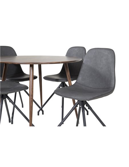 Matgrupp Plaza med Polar matstolar