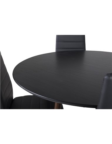 Matgrupp Plaza med Slim matstolar