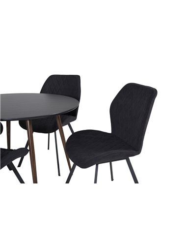Matgrupp Plaza med Gemma matstolar