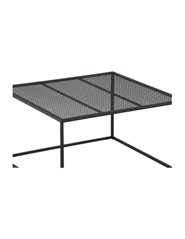 Soffbord Netz, 80 × 80 cm, Svart