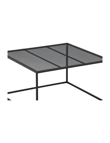 Soffbord Netz, 80 × 80 cm, Svart