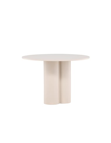 Runt matbord Olivia, Ø110 cm, Beige