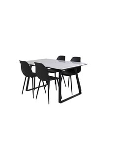 Matgrupp Estelle med Polar matstolar, 140 × 90 cm 2
