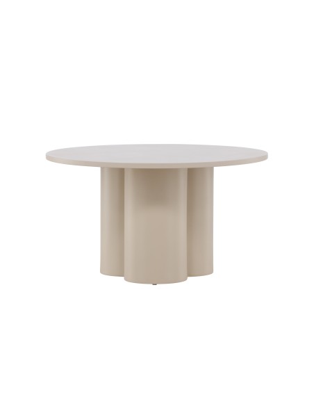Runt soffbord Olivia, Ø80 cm, Beige