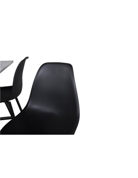 Matgrupp Estelle med Polar matstolar, 140 × 90 cm