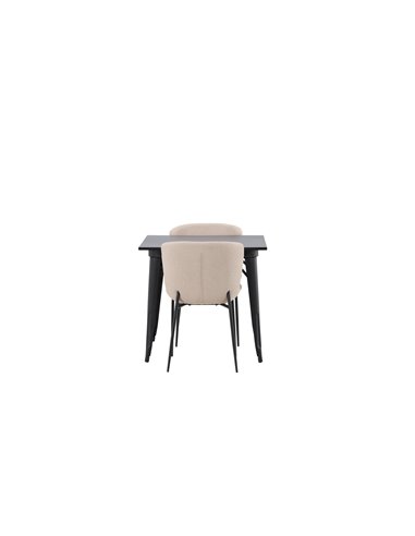 Matgrupp Tempe med Modesto matstolar, 80 × 80 cm