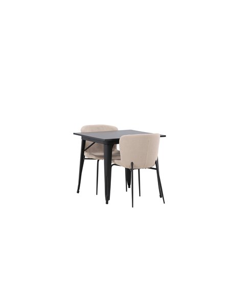 Matgrupp Tempe med Modesto matstolar, 80 × 80 cm