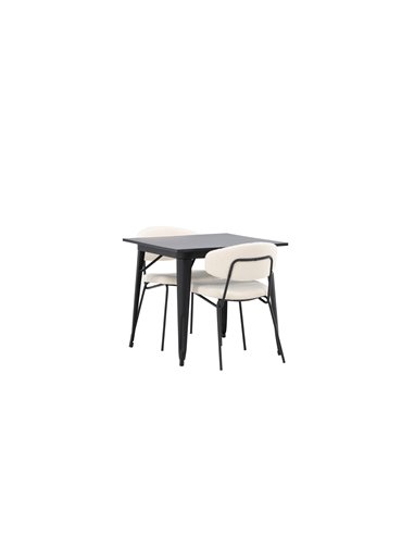 Matgrupp Tempe med Chico matstolar, 80 × 80 cm