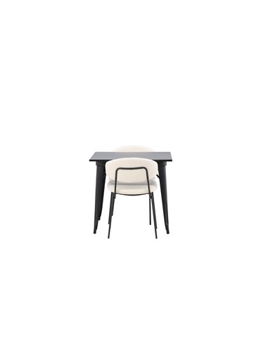 Matgrupp Tempe med Chico matstolar, 80 × 80 cm