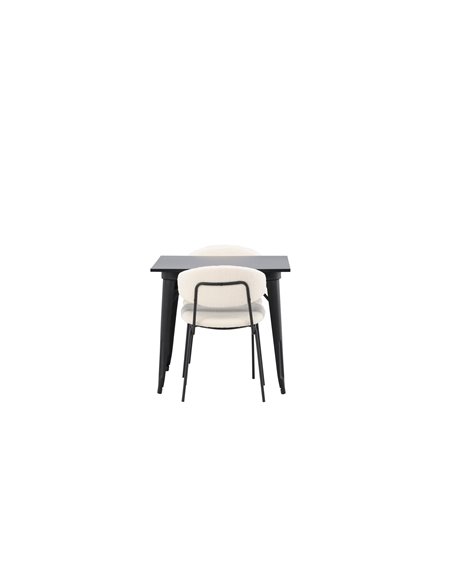 Matgrupp Tempe med Chico matstolar, 80 × 80 cm