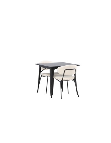 Matgrupp Tempe med Chico matstolar, 80 × 80 cm