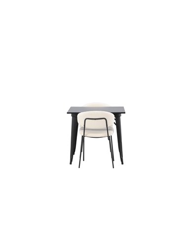 Matgrupp Tempe med Chico matstolar, 80 × 80 cm