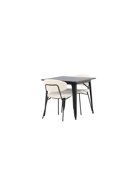 Matgrupp Tempe med Chico matstolar, 80 × 80 cm