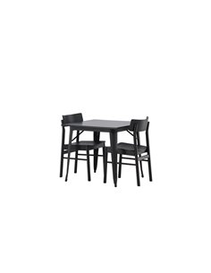 Matgrupp Tempe med Montros matstolar, 80 × 80 cm 2