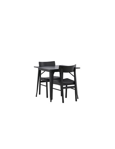 Matgrupp Tempe med Montros matstolar, 80 × 80 cm