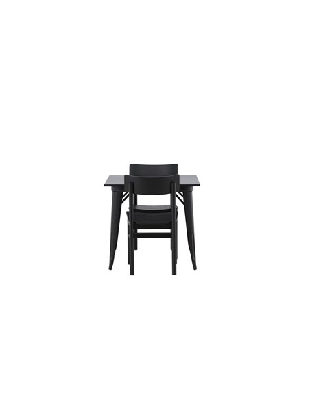 Matgrupp Tempe med Montros matstolar, 80 × 80 cm