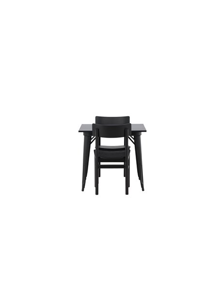 Matgrupp Tempe med Montros matstolar, 80 × 80 cm