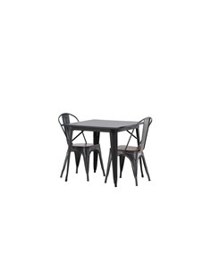 Matgrupp Tempe med Tempe matstolar, 80 × 80 cm 2