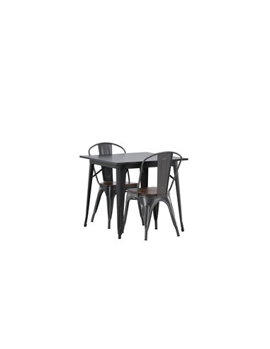 Matgrupp Tempe med Tempe matstolar, 80 × 80 cm