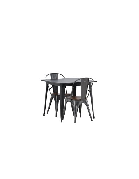 Matgrupp Tempe med Tempe matstolar, 80 × 80 cm