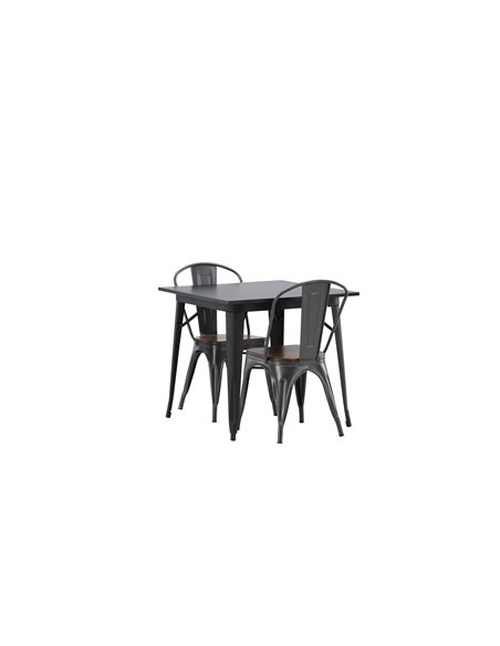 Matgrupp Tempe med Tempe matstolar, 80 × 80 cm