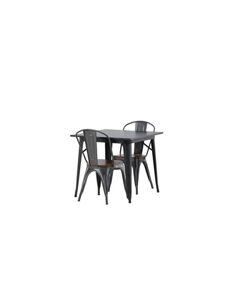 Matgrupp Tempe med Tempe matstolar, 80 × 80 cm