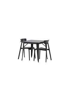 Matgrupp Tempe med Ursholmen matstolar, 80 × 80 cm 2