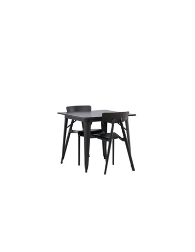 Matgrupp Tempe med Ursholmen matstolar, 80 × 80 cm