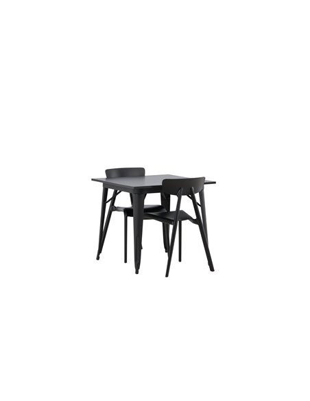 Matgrupp Tempe med Ursholmen matstolar, 80 × 80 cm