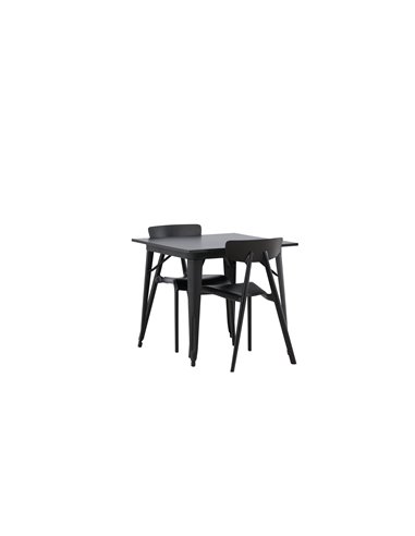 Matgrupp Tempe med Ursholmen matstolar, 80 × 80 cm