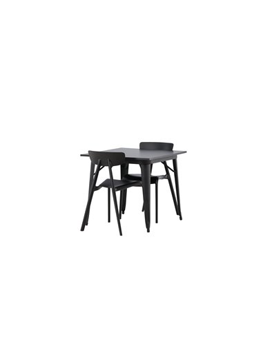 Matgrupp Tempe med Ursholmen matstolar, 80 × 80 cm