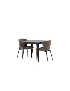 Matgrupp Tempe med Modesto matstolar, 80 × 80 cm 2