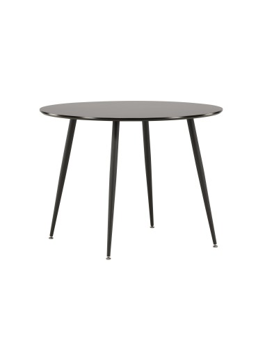 Runt matbord Plaza, Ø100 cm, Svart
