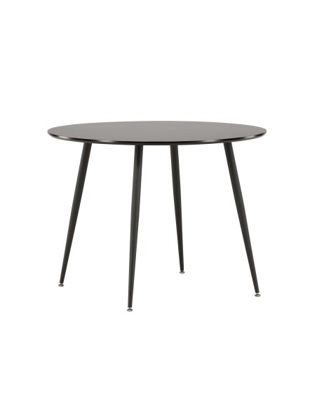 Runt matbord Plaza, Ø100 cm, Svart