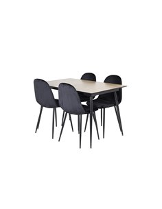 Matgrupp Silar med Polar matstolar, 120 × 80 cm 2
