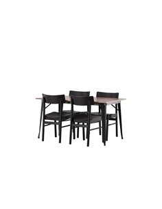 Matgrupp Tempe med Montros matstolar, 140 × 80 cm 2