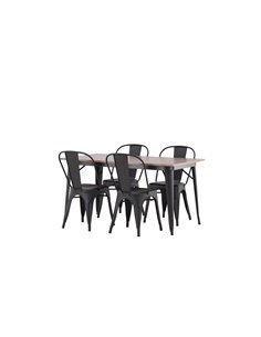 Matgrupp Tempe med Tempe matstolar, 140 × 80 cm 2