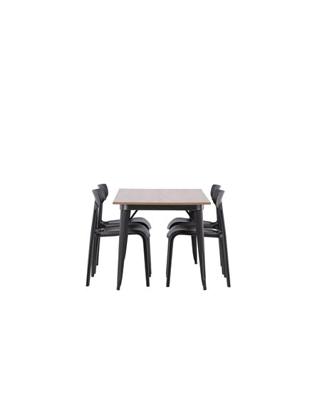 Matgrupp Tempe med Ursholmen matstolar, 140 × 80 cm