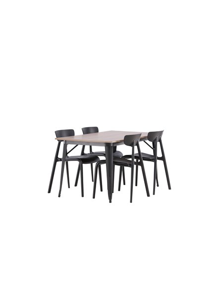 Matgrupp Tempe med Ursholmen matstolar, 140 × 80 cm
