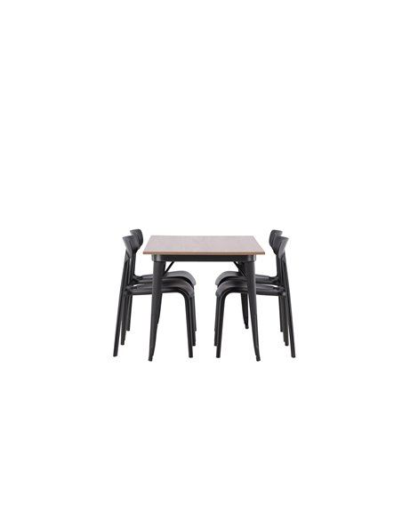 Matgrupp Tempe med Ursholmen matstolar, 140 × 80 cm