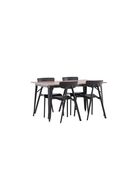 Matgrupp Tempe med Ursholmen matstolar, 140 × 80 cm
