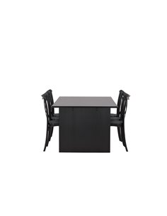 Matgrupp Vail med Crosett matstolar, 200 × 100 cm