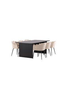 Matgrupp Vail med Limhamn matstolar, 200 × 100 cm 2