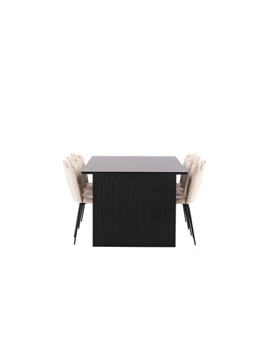 Matgrupp Vail med Limhamn matstolar, 200 × 100 cm