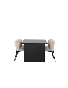 Matgrupp Vail med Modesto matstolar, 200 × 100 cm