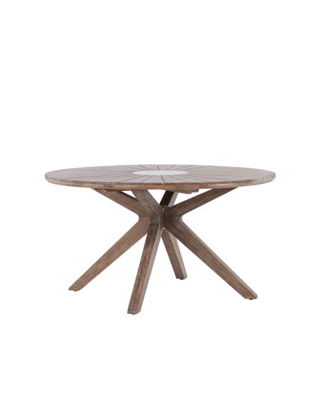 Runt matbord Rosario, Ø140 cm, Brun