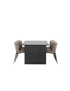Matgrupp Vail med Modesto matstolar, 200 × 100 cm